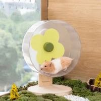 MewooFun Rotatable Plastic Hamster Wheel Stand ABS Material Up And Down Adjustment Hamster Wheel For Syrian