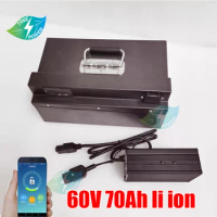60V 1000W 2000W 3000W 70AH Lithium ion eBike Battery Pack Electric Bicycle Scooter lithium Battery not 60Ah+10A charger