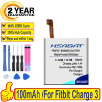 Top Brand 100% New 100mAh Battery for Fitbit Charge 3 Batteries