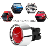 1PC 12V 50A 3 PIN SPST SPST TUNKU KEKUATAN BUTTON STARTER SWITCH ONF OFF UNTUK kereta enjin kereta R