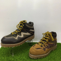(Free Stocking) {POLICE} Safety Shoes Mid Cut Boot Laced Steel Safety Shoes For Men M 93292
