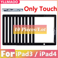 10 PCS For iPad 3 4 iPad3 iPad4 A1416 A1430 A1403 A1458 A1459 A1460 Touch Screen Digitizer Glass Panel Replacement 100% Tested
