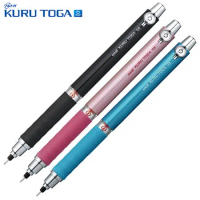 日本UNI三菱KURU TOGA不斷芯0.5mm自動鉛筆M5-656(低重心;金屬霧面樹脂+防滑波浪型橡膠握桿)轉轉筆