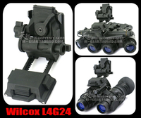 Wilcox L4G24 PVS15 PVS18 GPNVG18夜視儀戰術頭盔翻斗車支架黑色