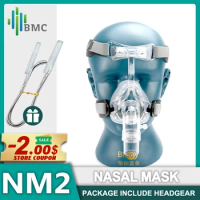 BMC CPAP Mask Nasal Mask With Headgear Strap NM2 Suitable for Most CPAP Luna CPAP Mask RESmart CPAP Mask Anti Snoring Mask