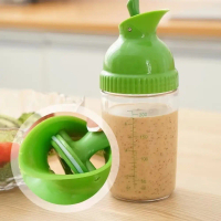 DesignerParad2 Baru 200ml Shaker Pembalut Salad Cegah Kebocoran dengan Tudung Bekas Persalinan Dapur