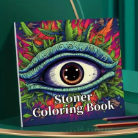 1pc Art Coloring Book Original Upgraded Paper Thickened 22 Pages Stoner Coloring Books Gift For Holiday Birthday Party