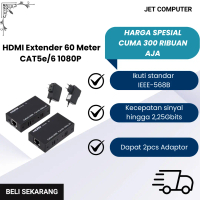 HDMI Extender 60 Meter CAT5e/6 1080P Sinyal Full HD