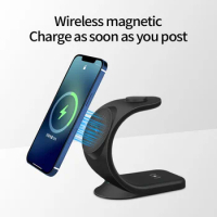 15W 3 in 1 Magnetic Fast Wireless Chargers For Iphone 11 12 13 Mini Pro MAX For Apple Watch AirPods Por Sumsang 2021 Creativity