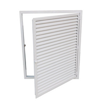 鋁合金可開百葉窗防雨單雙開門百葉鋁柜門定做百葉窗檢修口通風口