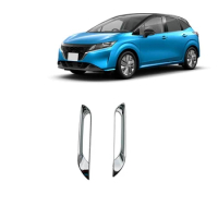 2Piece Rear Fog Light Lamp Cover Trim Bezel Protective Car Accessories Parts Accessories For Nissan Note E13 2021 2022 RHD