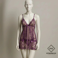 FCT Lingerie Dress Mini Renda Baju Tidur Malam Daster Mini Sexy 0025