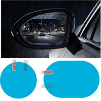 2 Pcs Car Rainproof Film Car Car Rearview Mirror protective Rain proof Anti fog Waterproof Film Membrane Car Sticker Accessories