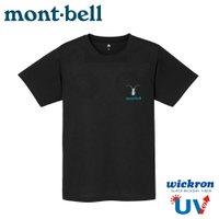 【Mont-Bell 日本 WIC.T BEETLES甲蟲短袖排汗T《黑》】1114736/登山/排汗衣/短T/戶外