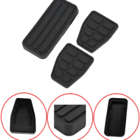 3PCS/Set Car Accessories Brake Clutch Accelerator Gas Pedal Pad Rubber Black Fit For VW Transporter T4 GOLF JETTA MK2 #171721647