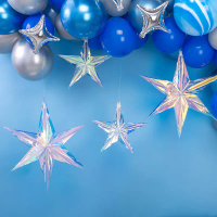 Five-pointed star garland graduation ceremony decorations wedding birthday mall decoration party sup