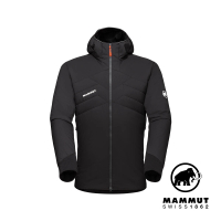 【Mammut 長毛象】Rime Light IN Flex Hooded Jacket 輕量機能化纖連帽外套 黑/幻影黑 男款 #1013-02150