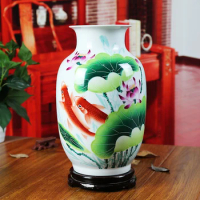 Ceramics vase hand painting vase modern home decoration brief chinese vase big