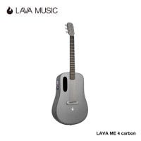 LAVA ME 4 Global Version Carbon Fiber Acoustic Electric Smart Travel Guitar HILAVA 2.0 System with FreeBoost 3.0