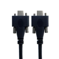 Zihan USB 3.1 Type-C Dual Screw Locking Male to Male Locking USB-C 10Gbps Data Cable Panel Mount Type 1.2M 2.0M 3.0M