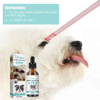 20ml Pet Eye Drops Dogs Cats Eyes Tear Stain Remover Dirt Eliminate Eye Cleaner Bactericidal Cleaner Pet Care Supplies Kitt Y7n0