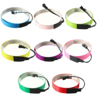 EL Wire Colorful Flexible Electroluminescent Tape EL Tape Battery Power White/Blue/Red/Pink/Purple/Green/Lemon green/Yellow