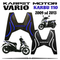 Karpet Motor Vario Techno 110 Karbu Bahan Karet Alas kaki Vario 110 Aksesoris Motor Vario 110 Karbu