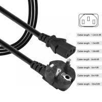 PC Power Cable Cord 3m 5m EU Plug IEC C13 Cable Socket Extension Cable For Dell Desktop PC Computer Monitor Printer Sony PS4 Pro