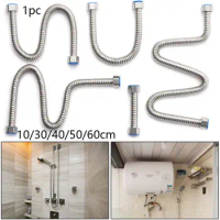 G1/2" Useful Home Extendable Stainless Steel Hose Tube Plumbing Water Heater Connector Corrugated Pipe