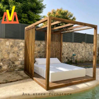 pergola jati outdoor, pergola gazebo jati minimalis