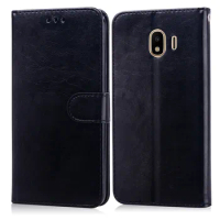 For funda Samsung Galaxy J4 2018 Case Wallet Flip Leather Cover Samsung Galaxy J4 Plus 2018 Case For