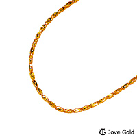 Jove Gold 漾金飾 同心黃金項鍊(約10.00錢)(約2尺60cm)