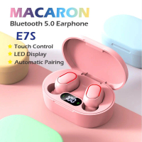 E7S Earphone Headset Bluetooth Powerbank TWS with Mic 9D Bass Stereo