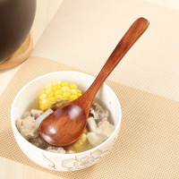 楓林宜居 日式實木勺子湯匙木湯勺調羹長勺家用木頭飯勺小木勺蜂蜜勺攪拌勺