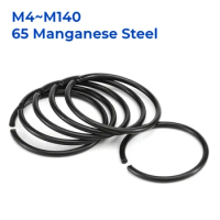 M4 M5 M6 M7 M8 M10 M12 M14 M16 M18 M20 M22 M24-M140 GB895.2 65 Manganese Steel Round Wire Snap Rings For Shaft Retainer Circlips