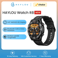 HAYLOU นาฬิกา R8 Smartwatch 1.43 ''Amoled Display Smart Watch ศัพท์บลูทูธ Mulitary เกรดความเหนียวนาฬิกาสมาร์ทสำหรับผู้ชาย