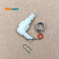Espresso Machine Parts Boiler 90° Elbow With Seal Spring Clamp For Breville 878 880 881 Coffee Machine Replace