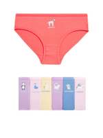 กางเกงในขาสั้นเด็กเล็กผู้หญิง Cotton with Stretch Days of the Week 7 ชิ้น หลากสี