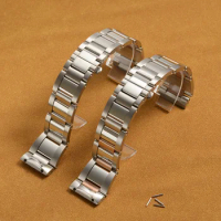 23mm High Quality Stainless Steel Watchbands For Cartier Calibre Metal Watch Bracelets Men Fashion Women Strap