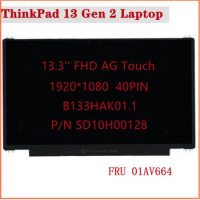 For Lenovo ThinkPad 13 Gen 2 13.3" FHD LED LCD Touch Screen B133HAK01.1 TP00081B P/N SD10H00128 FRU 01AV664 Display
