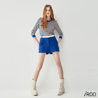 【iROO】寶藍造型短褲