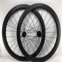 High quality road carbon wheels with ceramic bearings Powerway hub 700c curved handle 23/25mm width carbon wheels set
