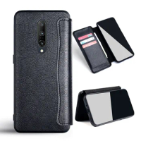case for Oneplus 7 pro 7T pro Flip cover Leather with card solt no magnet for Oneplus 7 pro 7T pro case funda coque