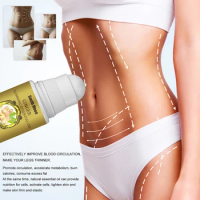 50ml Ginger Slimming essential oilfor women lose weight slim dow products fat burning cellulite abdominal burner massager roller