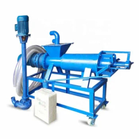 animal manure dehydrator/chicken dung dewatering seperator/screw press solid liquid separator/organic fertilizer making machine
