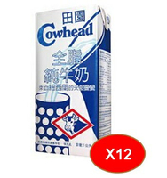 田園全脂保久純牛乳 1000ml /12入/1箱  COW1000-12