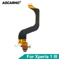 Aocarmo For Sony Xperia 1 III / X1iii MARK3 Charging Port Type-C USB Charge Dock Flex Cable Replacement Part