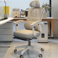 Swivel Salon Office Chair Armchair Ergonomic Comfy Rolling High Office Chair Rolling Makeup Stuhl Silla Office Furniture WN50OC