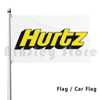 Hurtz Car Rental Flag Car Flag Funny Hurtz Hertz Collapsed Car Rental Rentals Auto Automobile Bankrupt