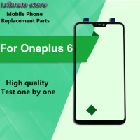 For Oneplus 6 Front Outer Glass Lens Touch Panel Screen Oneplus6 LCD Touch Glass For One plus 6 A6000 touchscreen Digitizer